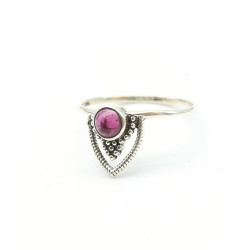 Bague diadème argent grenat...