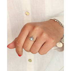 Bague argent topaze bleue...