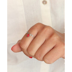 Bague fine argent agate...