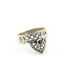Bague argent grenat - Mosaik bijoux indiens