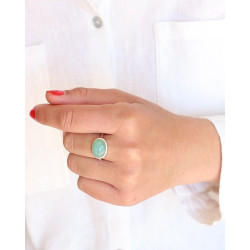 Bague jade - Mosaik bijoux...