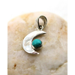 Pendentif argent croissant...