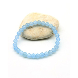 Bracelet calcedoine 6mm -...