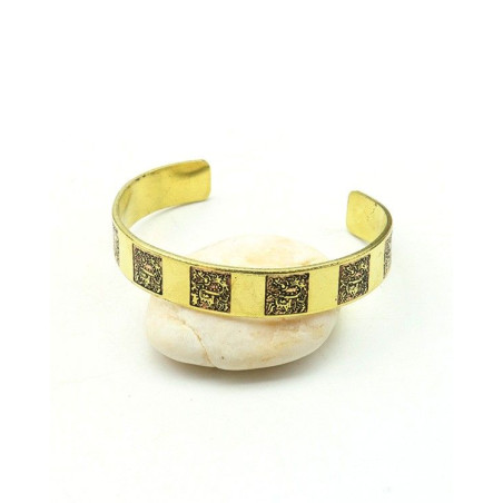 Manchette laiton - Mosaik bijoux indiens