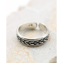 Bague de pied argent -...