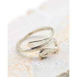 Bague d'orteil en argent -...