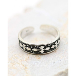Bague de pied argent -...
