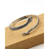 Bracelet argenté serpent - Mosaik bijoux indiens