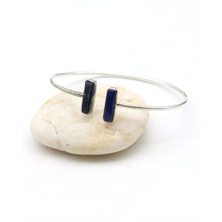 Bracelet argenté pierre...