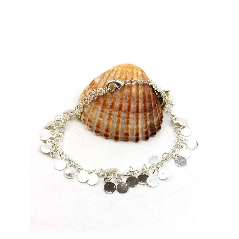 Chaine de pied pastilles - Mosaik bijoux indiens - cc86