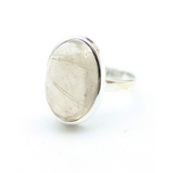 Bague ovale argent quartz...