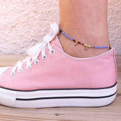Bracelet cheville perles...