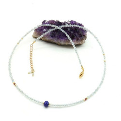 collier labradorite taillée...