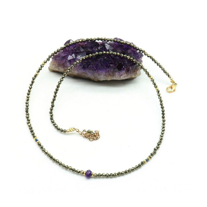 Collier pyrite - Mosaik bijoux indiens Collier pyrite - Mosaik bijoux indiens
