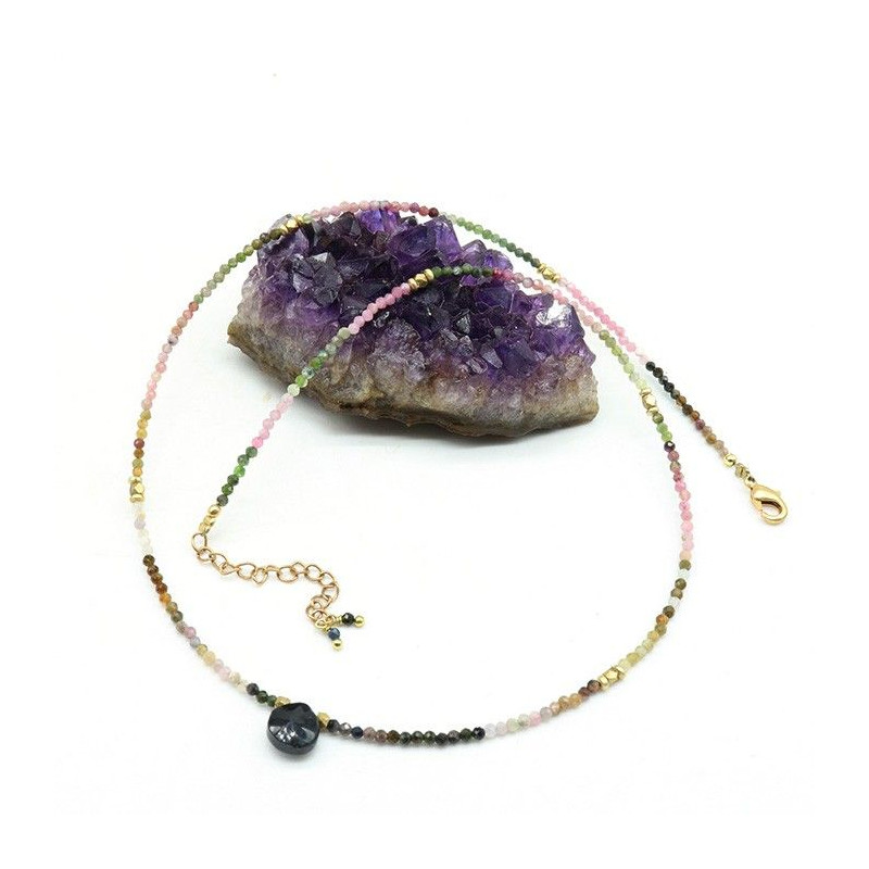 Collier tourmaline - Mosaik bijoux indiens Collier tourmaline - Mosaik bijoux indiens