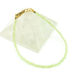 bracelet peridot taillé -...