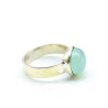 Bague argent pierre bleue - Mosaik bijoux indiens