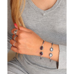 Bracelet argenté 2 pierres...