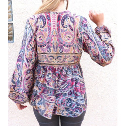 Tunique beige et rose à motifs Mosaik Bijoux Indiens - 6