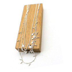 Collier ras de cou argenté...
