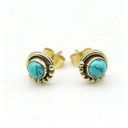 clou d'oreille laiton et...
