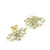 Boucle d'oreille lotus dorée - Mosaik bijoux indiens