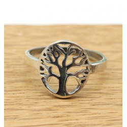 Bague arbre de vie argent -...