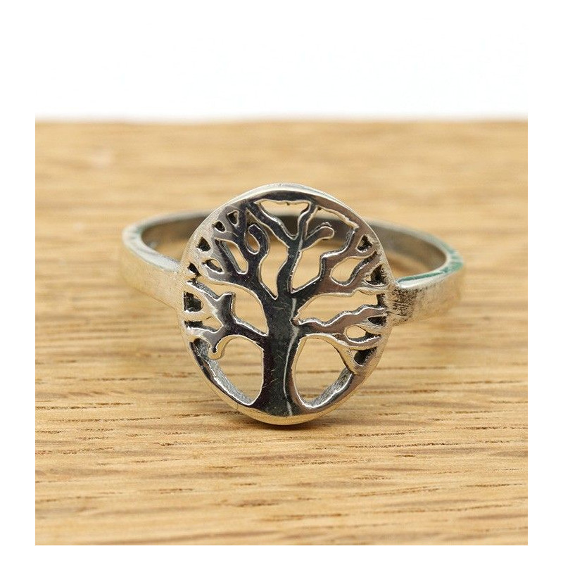 Bague arbre de vie argent - Mosaik bijoux indiens