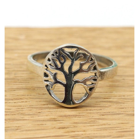Bague arbre de vie argent - Mosaik bijoux indiens
