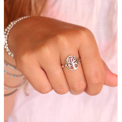 Bague argent arbre de vie -...