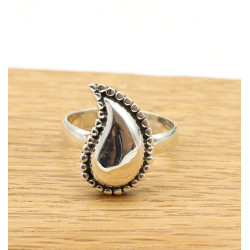 Bague ethnique argent -...