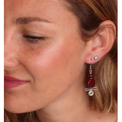 Boucle d'oreille perle...