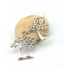Boucle d'oreille arbre de vie argent - Mosaik bijoux indiens