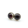 clou d'oreille grenat - Mosaik bijoux indiens