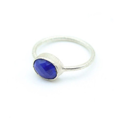 Bague lapis lazuli argent...