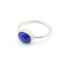 Bague lapis lazuli argent brossé Mosaik Bijoux Indiens - 1