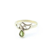 Bague fine argent et goutte péridot Mosaik Bijoux Indiens - 1