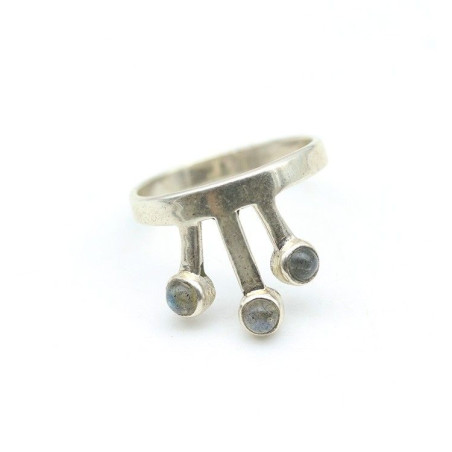 Bague 3 labradorites argent Mosaik Bijoux Indiens - 1