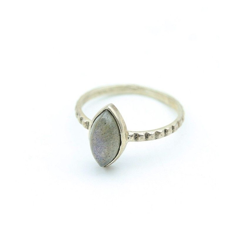 Bague labradorite fine en argent Mosaik Bijoux Indiens - 1