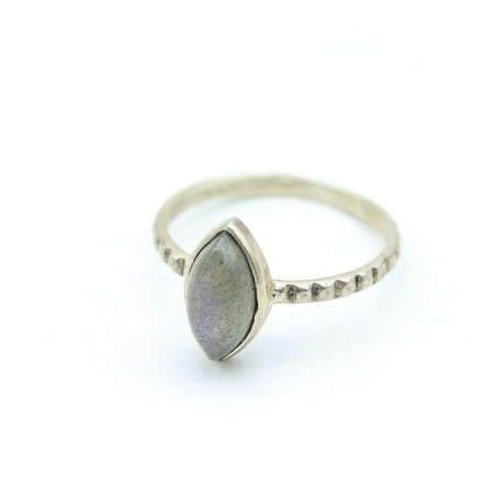 Bague labradorite fine en argent Mosaik Bijoux Indiens - 1