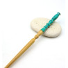 Pique cheveux bois turquoise - Mosaik bijoux indiens