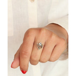 Bague argent topaze bleue -...