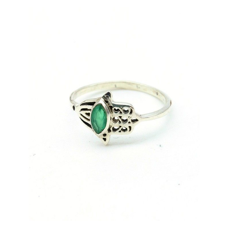 Bague argent main de fatma - Mosaik bijoux indiens
