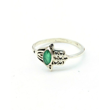 Bague argent main de fatma - Mosaik bijoux indiens