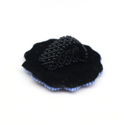 Bague en perles fleur -...