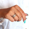 Anneau anti stress argent éléphant - Mosaik bijoux indiens