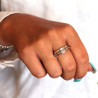 Bague argent anti tress - Mosaik bijoux indiens