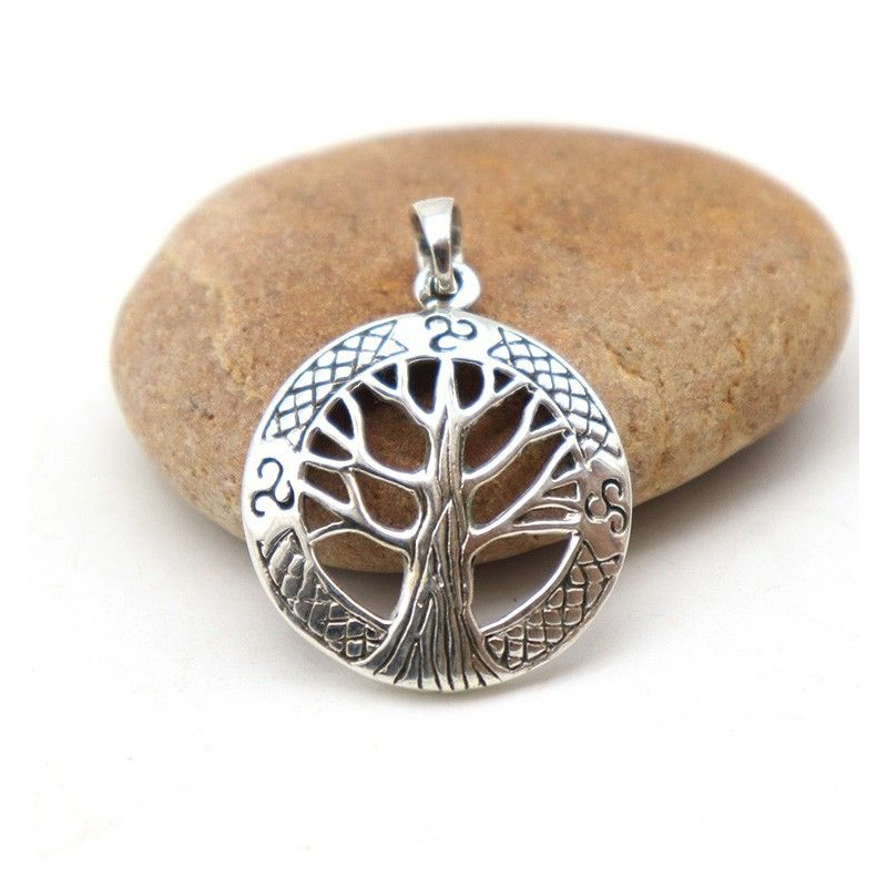 Pendentif arbre de vie travaillé - Mosaik bijoux indiens Pendentif arbre de vie travaillé - Mosaik bijoux indiens