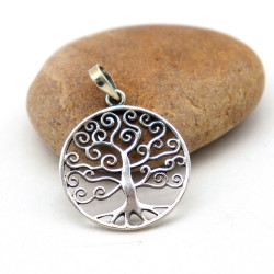 Pendentif argent arbre de...