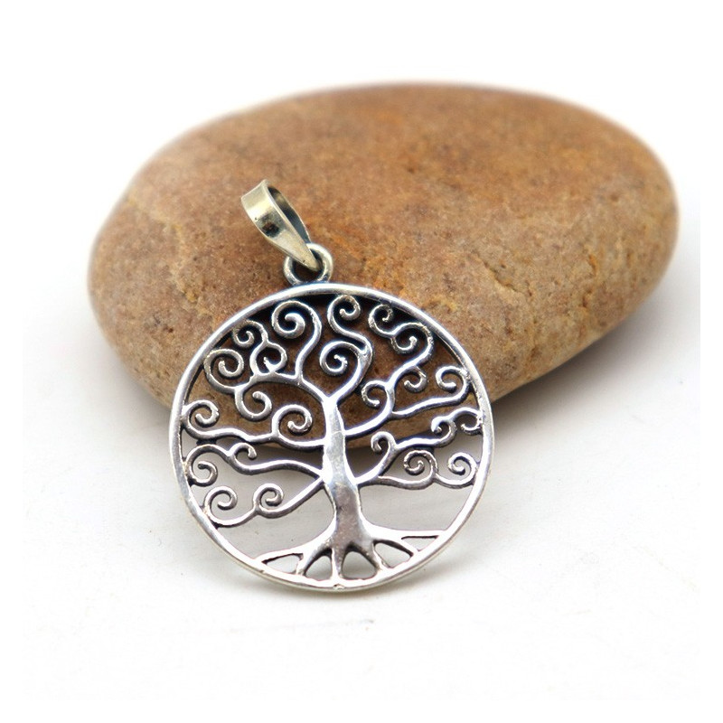 Pendentif argent arbre de vie - Mosaik bijoux indiens Pendentif argent arbre de vie - Mosaik bijoux indiens